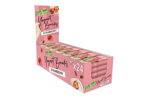 Go Ahead Yogurt Breaks Strawberry Pack Size: 24 X 35.5g 3 Go Ahead Yogurt Breaks Strawberry Pack Size: 24 X 35.5g