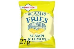 Smiths Scampi & Lemon Fries Snack Crisps 27g Pack Size: 4 X 24 X 27g