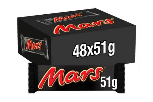 Mars Chocolate Bar 51g Pack Size: 48 X 51g 3 Mars Chocolate Bar 51g Pack Size: 48 X 51g