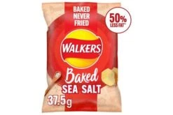 Walkers Baked Sea Salt Snack Crisps 37.5g Pack Size: 32 X 37.5g
