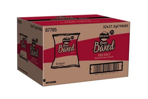Walkers Baked Sea Salt Snack Crisps 37.5g Pack Size: 32 X 37.5g 7 Walkers Baked Sea Salt Snack Crisps 37.5g Pack Size: 32 X 37.5g - Image 5