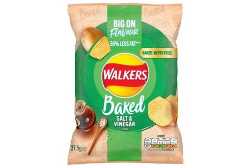 Walkers Baked Salt & Vinegar Snack Crisps 37.5g Pack Size: 32 X 37.5g 4 Walkers Baked Salt & Vinegar Snack Crisps 37.5g Pack Size: 32 X 37.5g - Image 2