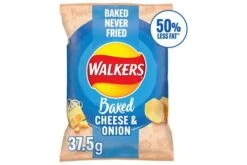 Walkers Baked Cheese & Onion Snack Crisps 37.5g Pack Size: 32 X 37.5g