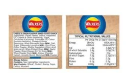 Walkers Baked Cheese & Onion Snack Crisps 37.5g Pack Size: 32 X 37.5g -Snack Store 89586 4