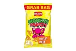 Walkers Monster Munch Roast Beef Snacks 40g Pack Size: 30 X 40g